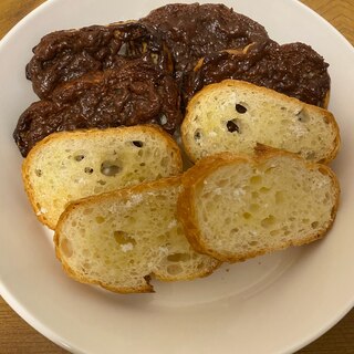 フランスパンで簡単◎シュガー&チョコラスク